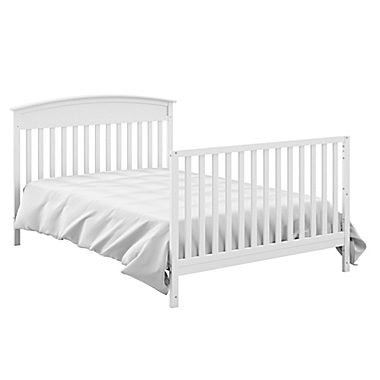 Graco&reg; Benton 4-in-1 Convertible Crib and Changer in White. View a larger version of this product image.