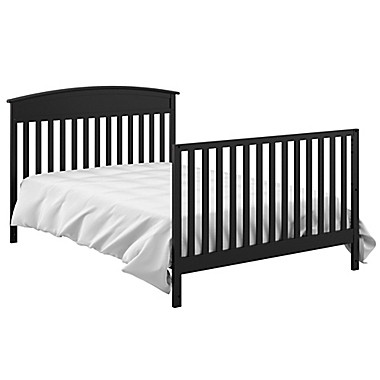 Graco&reg; Benton 4-in-1 Convertible Crib and Changer in Black. View a larger version of this product image.