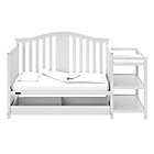 Alternate image 4 for Graco&reg; Solano 4-in-1 Convertible Crib and Changer in White