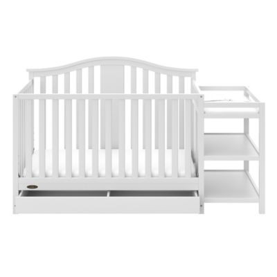 Graco&reg; Solano 4-in-1 Convertible Crib and Changer in White