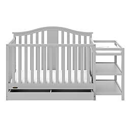 Graco® Solano 4-in-1 Convertible Crib and Changer in Pebble Grey