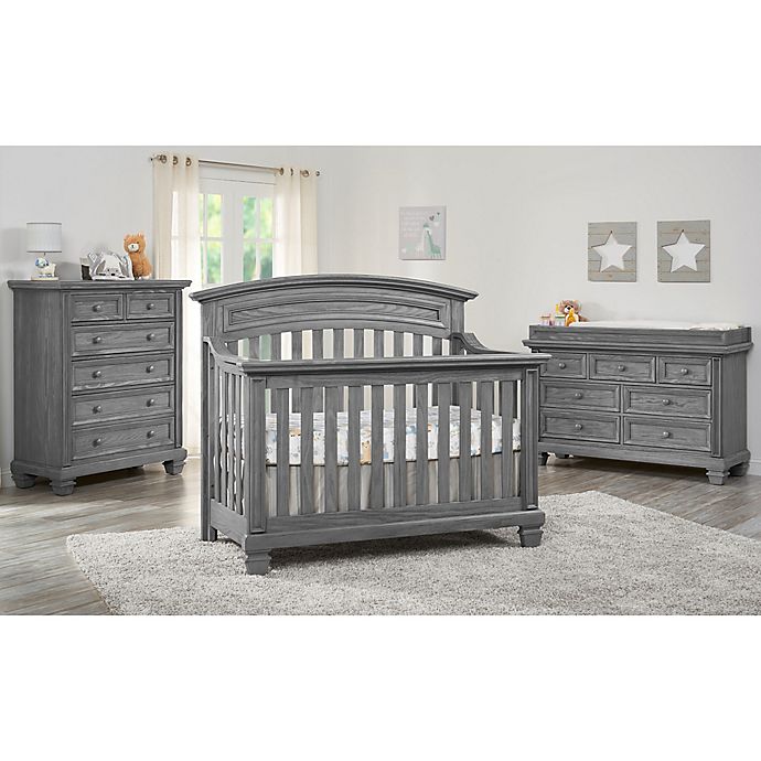 Oxford Richmond Nursery Furniture, Gray Baby Crib And Dresser Set