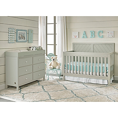 Fisher-Price&reg; Buckland 4-in-1 Convertible Crib in Misty Grey. View a larger version of this product image.