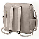Alternate image 1 for Petunia Pickle Bottom&reg; Boxy Backpack Diaper Bag in Grey Matte Leatherette
