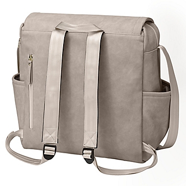 Petunia Pickle Bottom&reg; Boxy Backpack Diaper Bag in Grey Matte Leatherette. View a larger version of this product image.