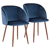 LumiSource&reg; Velvet Upholstered Dining Chairs (Set of 2)