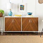 Alternate image 3 for Forest Gate&trade; Jade 58-Inch Modern Bookmatch Buffet Console in White/Teak