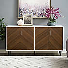 Alternate image 4 for Forest Gate&trade; Jade 58-Inch Modern Bookmatch Buffet Console in White/Teak