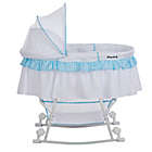 Alternate image 5 for Dream on Me Lacy Portable 2-in-1 Bassinet/Cradle in Blue/White