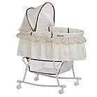 Alternate image 4 for Dream on Me Lacy Portable 2-in-1 Bassinet/Cradle in Green/White