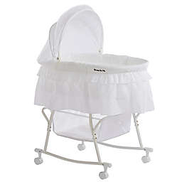 Dream on Me Lacy Portable 2-in-1 Bassinet/Cradle in White