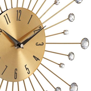 Ridge Road D&eacute;cor Beaded Burst Wall Clock. View a larger version of this product image.