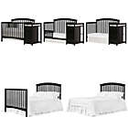 Alternate image 9 for Dream On Me Niko 5-in-1 Convertible Crib and Changer in Black
