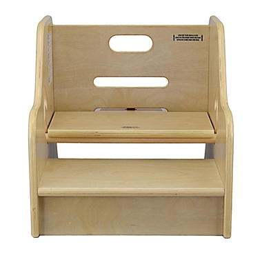 The Little Partners&trade; StepUp Step Stool in Natural. View a larger version of this product image.