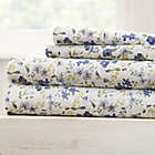 Alternate image 2 for Home Collection Blossoms Queen Sheet Set in Light Blue
