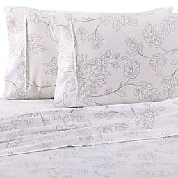 Home Collection Vine Twin Sheet Set in Grey