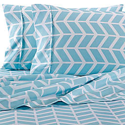 Home Collection Arrow California King Sheet Set in Turquoise