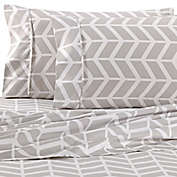 Home Collection Arrow King Sheet Set in Grey