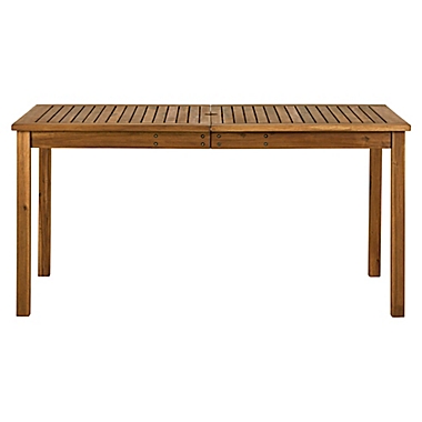 Forest Gate Arvada Acacia Wood Outdoor Dining Table in Brown. View a larger version of this product image.