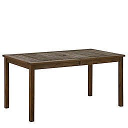 Forest Gate Arvada Acacia Wood Outdoor Dining Table in Dark Brown