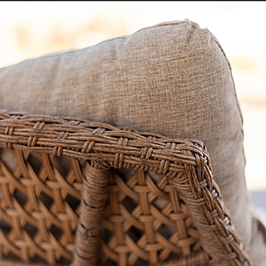 Forest Gate Wicker Papasan Patio Chairs in Natural (Set of 2). View a larger version of this product image.