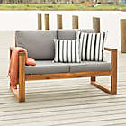 Alternate image 1 for Forest Gate Otto Acacia Wood Patio Loveseat with Cushions in Brown