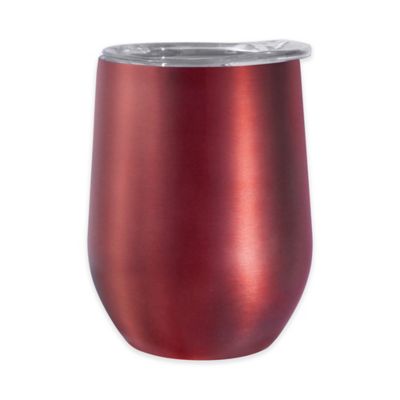 insulated wine tumbler with lid