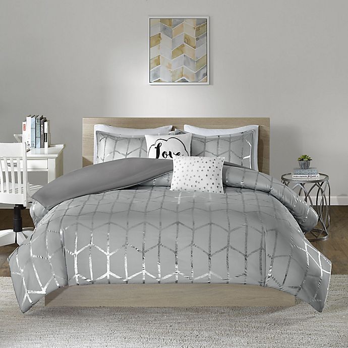 Intelligent Design Raina Twin Xl, Grey Twin Xl Bedding Set