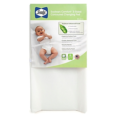 Sealy&reg; Soybean Comfort 3-Sided Contour Diaper Changing Pad. View a larger version of this product image.