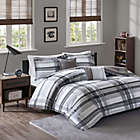Alternate image 1 for Intelligent Design Rudy Plaid 4-Piece Twin/Twin XL Comforter Set in Black