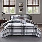 Alternate image 2 for Intelligent Design Rudy Plaid 4-Piece Twin/Twin XL Comforter Set in Black