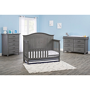 Soho Baby Chandler 4-in-1 Convertible Crib in Graphite Grey. View a larger version of this product image.