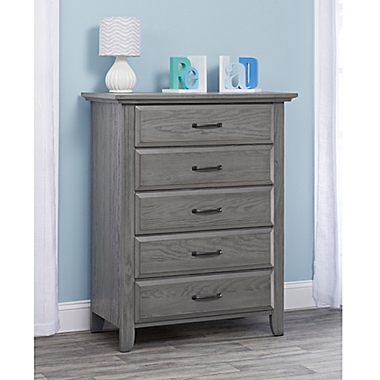 Soho Baby Chandler 5-Drawer Chest in Graphite Grey. View a larger version of this product image.
