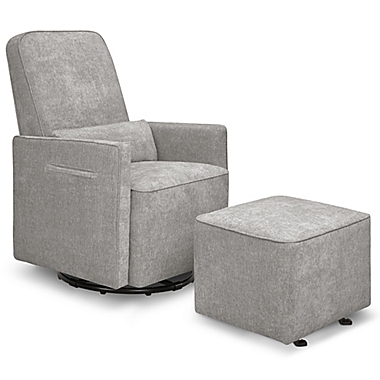 DaVinci&reg; Sierra Swivel Glider with Gliding Ottoman. View a larger version of this product image.