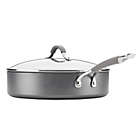 Alternate image 1 for Circulon&reg; Elementum&trade; Nonstick 5 qt. Hard-Anodized Covered Saute Pan in Oyster Grey
