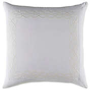 Surya Afia Bohemian European Pillow Sham in Lavender/White