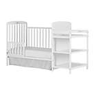 Alternate image 2 for Dream On Me Anna 4-in-1 Convertible Crib and Changing Table Combo in White
