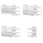 Alternate image 4 for Dream On Me Anna 4-in-1 Convertible Crib and Changing Table Combo in White