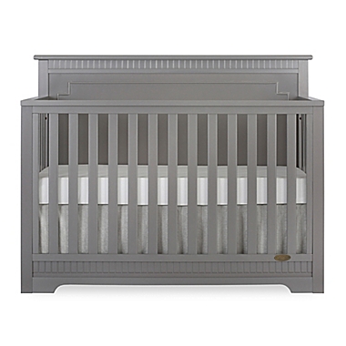 Dream On Me Morgan 5-in-1 Convertible Crib in Steel Grey. View a larger version of this product image.