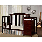 Alternate image 2 for Dream On Me Niko 5-in-1 Convertible Crib with Changer in Espresso