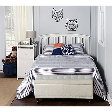 Dream On Me Niko 5-in-1 Convertible Crib and Changer in White. View a larger version of this product image.