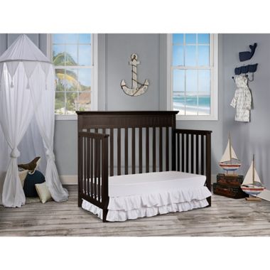 Dream On Me Chesapeake 5-in-1 Convertible Crib in Mocha. View a larger version of this product image.