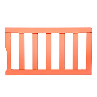 Dream On Me Universal Convertible Crib Toddler Guard Rail in Coral. View a larger version of this product image.