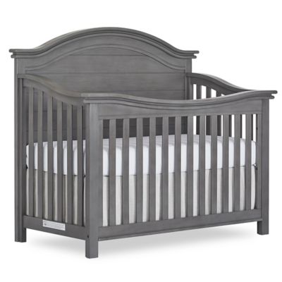 evolur&trade; Belmar Curved Top 5-in-1 Convertible Crib in Rustic Grey