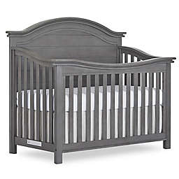 evolur™ Belmar Curved Top 5-in-1 Convertible Crib in Rustic Grey