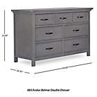 Alternate image 2 for evolur&trade; Belmar 7-Drawer Double Dresser in Rustic Grey