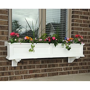 Mayne Fairfield Window Box Decorative Supports in White (Set of 2). View a larger version of this product image.