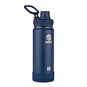 Takeya&reg; Actives 18 oz. Insulated Stainless Steel Water Bottle with Spout Lid in Midnight