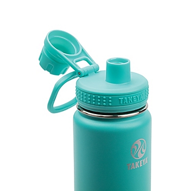 Takeya&reg; Actives 24 oz, Insulated Stainless Steel Water Bottle with Spout Lid in Teal. View a larger version of this product image.