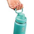 Alternate image 3 for Takeya&reg; Actives 24 oz, Insulated Stainless Steel Water Bottle with Spout Lid in Teal